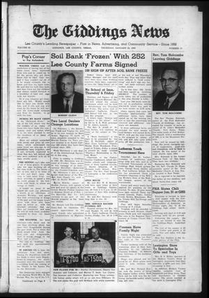 The Giddings News (Giddings, Tex.), Vol. 69, No. 10, Ed. 1 Thursday, January 23, 1958