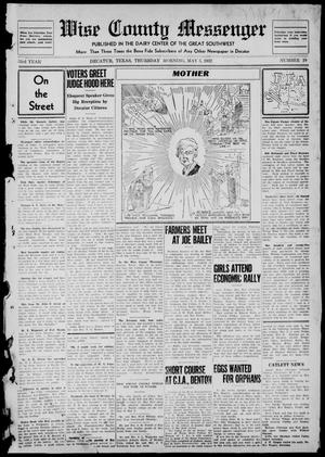 Wise County Messenger (Decatur, Tex.), Vol. 53, No. 19, Ed. 1 Thursday, May 5, 1932