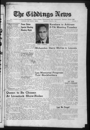 The Giddings News (Giddings, Tex.), Vol. 69, No. 15, Ed. 1 Thursday, March 6, 1958