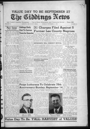 The Giddings News (Giddings, Tex.), Vol. 69, No. 42, Ed. 1 Thursday, September 11, 1958