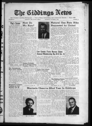 The Giddings News (Giddings, Tex.), Vol. 69, No. 46, Ed. 1 Thursday, October 9, 1958