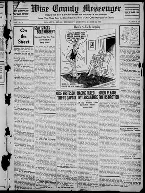Wise County Messenger (Decatur, Tex.), Vol. 53, No. 12, Ed. 1 Thursday, March 23, 1933