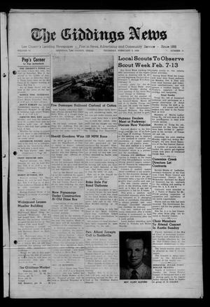 The Giddings News (Giddings, Tex.), Vol. 70, No. 11, Ed. 1 Thursday, February 5, 1959