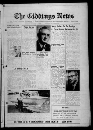 The Giddings News (Giddings, Tex.), Vol. 70, No. 46, Ed. 1 Thursday, October 8, 1959