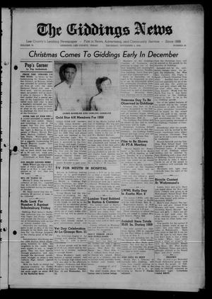 The Giddings News (Giddings, Tex.), Vol. 70, No. 50, Ed. 1 Thursday, November 5, 1959