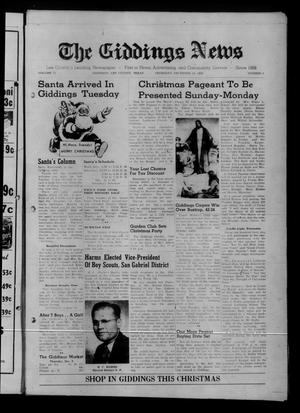 The Giddings News (Giddings, Tex.), Vol. 71, No. 3, Ed. 1 Thursday, December 10, 1959