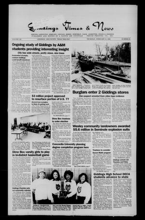 Giddings Times & News (Giddings, Tex.), Vol. 106, No. 35, Ed. 1 Thursday, February 15, 1996