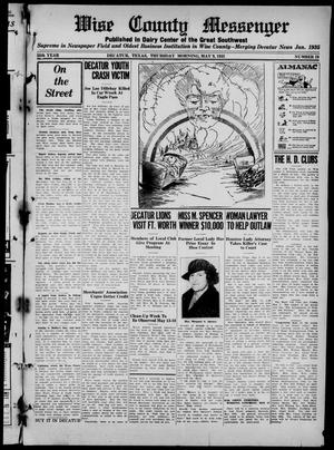 Wise County Messenger (Decatur, Tex.), Vol. 55, No. 19, Ed. 1 Thursday, May 9, 1935