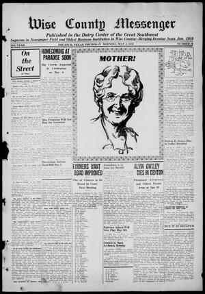 Wise County Messenger (Decatur, Tex.), Vol. 58, No. 18, Ed. 1 Thursday, May 5, 1938
