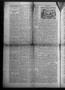 Thumbnail image of item number 2 in: 'Giddings Deutsches Volksblatt. (Giddings, Tex.), Vol. 3, No. 36, Ed. 1 Thursday, May 8, 1902'.