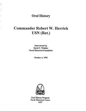 Primary view of object titled 'Oral History Interview with Robert Herrick, October 4, 1996'.