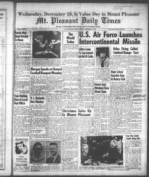 Mt. Pleasant Daily Times (Mount Pleasant, Tex.), Vol. 38, No. 189, Ed. 1 Tuesday, December 17, 1957