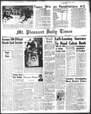 Mt. Pleasant Daily Times (Mount Pleasant, Tex.), Vol. 40, No. 173, Ed. 1 Friday, November 27, 1959