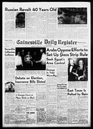 Primary view of object titled 'Gainesville Daily Register and Messenger (Gainesville, Tex.), Vol. 67, No. 166, Ed. 1 Monday, March 11, 1957'.