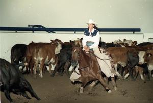 Primary view of object titled 'Cutting Horse Competition: Image 1997_D-12_09'.