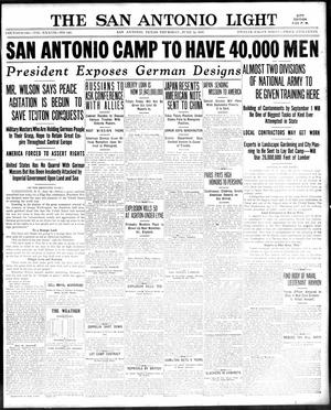 Primary view of object titled 'The San Antonio Light (San Antonio, Tex.), Vol. 37, No. 146, Ed. 1 Thursday, June 14, 1917'.