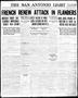 Thumbnail image of item number 1 in: 'The San Antonio Light (San Antonio, Tex.), Vol. 38, No. 276, Ed. 1 Tuesday, October 22, 1918'.