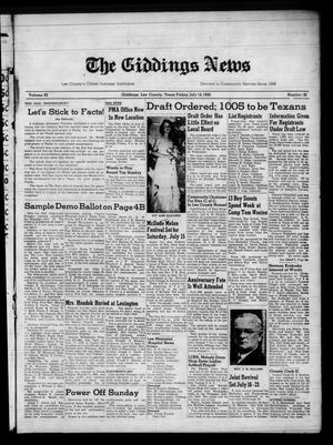 The Giddings News (Giddings, Tex.), Vol. 62, No. 30, Ed. 1 Friday, July 14, 1950