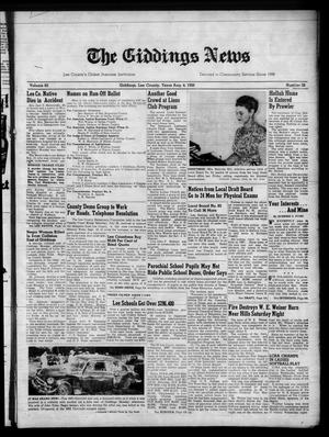 The Giddings News (Giddings, Tex.), Vol. 62, No. 33, Ed. 1 Friday, August 4, 1950