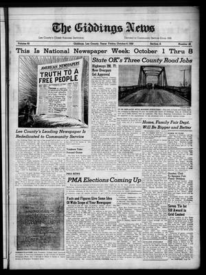 The Giddings News (Giddings, Tex.), Vol. 62, No. 42, Ed. 1 Friday, October 6, 1950
