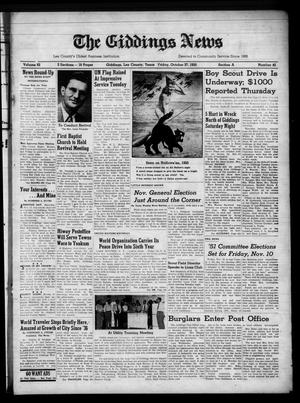 The Giddings News (Giddings, Tex.), Vol. 62, No. 45, Ed. 1 Friday, October 27, 1950