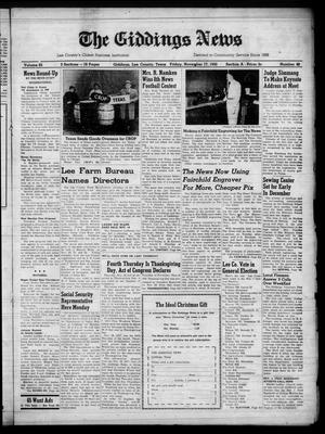 The Giddings News (Giddings, Tex.), Vol. 62, No. 48, Ed. 1 Friday, November 17, 1950