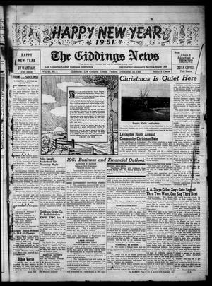 The Giddings News (Giddings, Tex.), Vol. 63, No. 2, Ed. 1 Friday, December 29, 1950