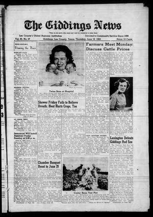 The Giddings News (Giddings, Tex.), Vol. 65, No. 27, Ed. 1 Thursday, June 18, 1953