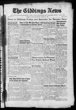 The Giddings News (Giddings, Tex.), Vol. 66, No. 12, Ed. 1 Thursday, February 25, 1954