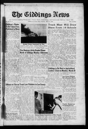 The Giddings News (Giddings, Tex.), Vol. 66, No. 15, Ed. 1 Thursday, March 18, 1954