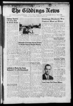 The Giddings News (Giddings, Tex.), Vol. 66, No. 19, Ed. 1 Thursday, April 15, 1954