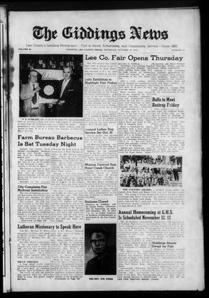 The Giddings News (Giddings, Tex.), Vol. 66, No. 45, Ed. 1 Thursday, October 14, 1954