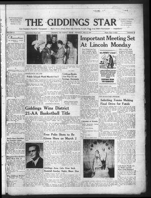 The Giddings Star (Giddings, Tex.), Vol. 16, No. 47, Ed. 1 Thursday, February 21, 1957
