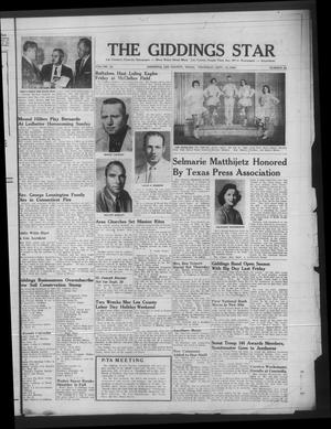 The Giddings Star (Giddings, Tex.), Vol. 20, No. 24, Ed. 1 Thursday, September 10, 1959