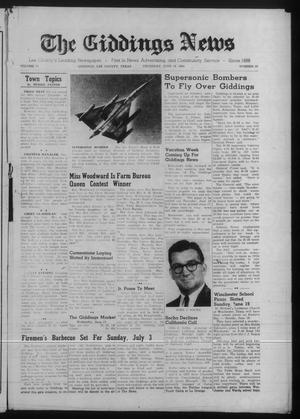The Giddings News (Giddings, Tex.), Vol. 71, No. 30, Ed. 1 Thursday, June 16, 1960