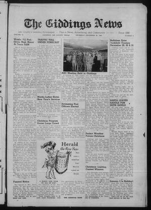 The Giddings News (Giddings, Tex.), Vol. 72, No. 6, Ed. 1 Thursday, December 29, 1960