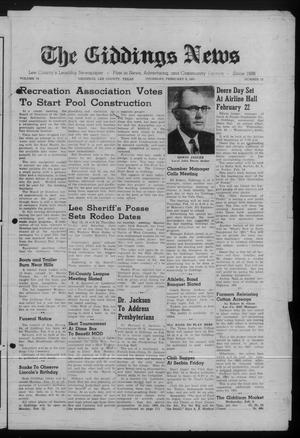 The Giddings News (Giddings, Tex.), Vol. 72, No. 12, Ed. 1 Thursday, February 9, 1961