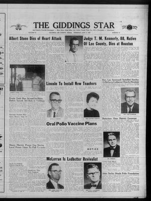 The Giddings Star (Giddings, Tex.), Vol. 23, No. 18, Ed. 1 Thursday, August 2, 1962