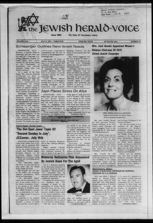 The Jewish Herald-Voice (Houston, Tex.), Vol. 66, No. 13, Ed. 1 Thursday, July 4, 1974