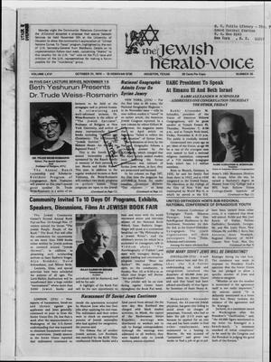 Primary view of object titled 'The Jewish Herald-Voice (Houston, Tex.), Vol. 66, No. 30, Ed. 1 Thursday, October 31, 1974'.