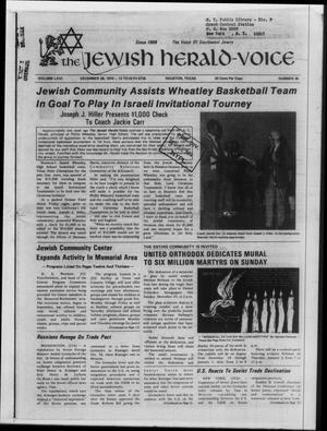 Primary view of object titled 'The Jewish Herald-Voice (Houston, Tex.), Vol. 66, No. 39, Ed. 1 Thursday, December 26, 1974'.