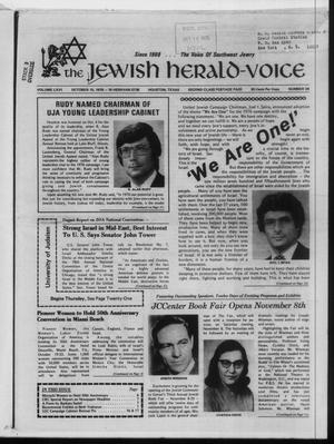 Primary view of object titled 'The Jewish Herald-Voice (Houston, Tex.), Vol. 66, No. 29, Ed. 1 Wednesday, October 15, 1975'.