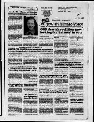 Jewish Herald-Voice (Houston, Tex.), Vol. 76, No. 21, Ed. 1 Thursday, August 30, 1984
