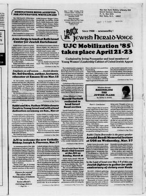 Jewish Herald-Voice (Houston, Tex.), Vol. 76, No. 49, Ed. 1 Thursday, March 7, 1985