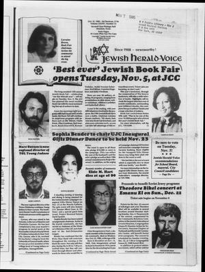 Jewish Herald-Voice (Houston, Tex.), Vol. 77, No. 32, Ed. 1 Thursday, October 31, 1985