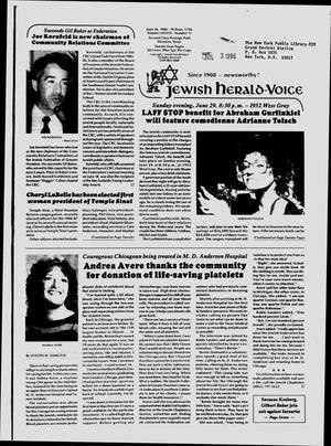 Jewish Herald-Voice (Houston, Tex.), Vol. 78, No. 11, Ed. 1 Thursday, June 26, 1986