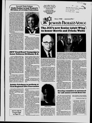 Primary view of object titled 'Jewish Herald-Voice (Houston, Tex.), Vol. 78, No. 18, Ed. 1 Thursday, August 14, 1986'.