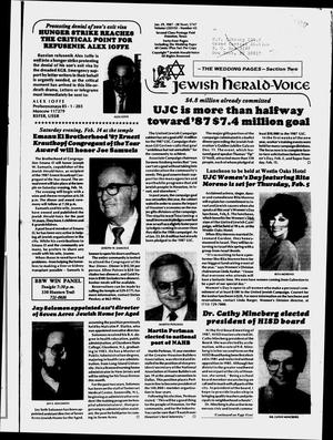 Jewish Herald-Voice (Houston, Tex.), Vol. 78, No. 43, Ed. 1 Thursday, January 29, 1987