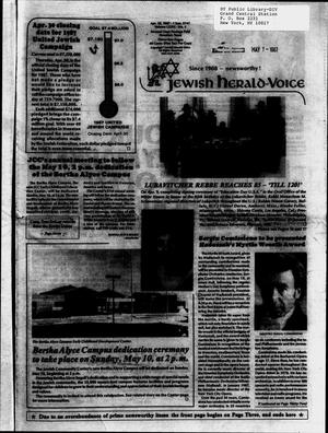 Primary view of object titled 'Jewish Herald-Voice (Houston, Tex.), Vol. 79, No. 4, Ed. 1 Thursday, April 30, 1987'.