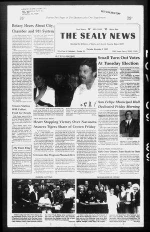 The Sealy News (Sealy, Tex.), Vol. 102, No. 35, Ed. 1 Thursday, November 9, 1989